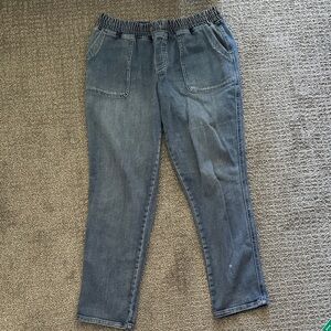 Stretchy denim pants